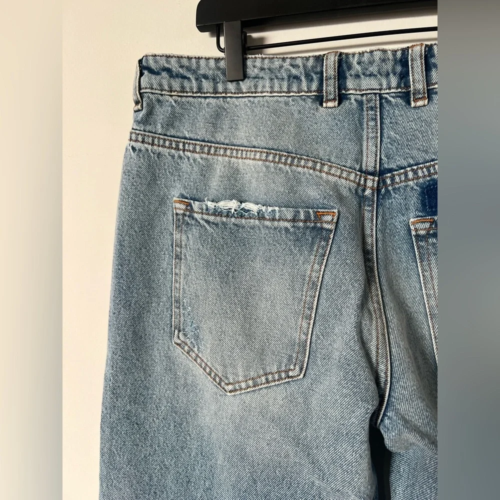 NWT SER.O.YA Heidi Straight Leg Patch Jean 29x35 in Coastline - Picture 14 of 15